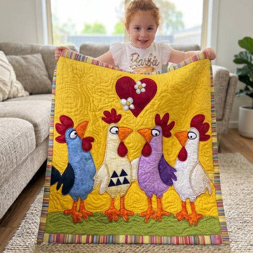 Golden Feather Quilt Blanket - Quilted Blanket by Wild and Way