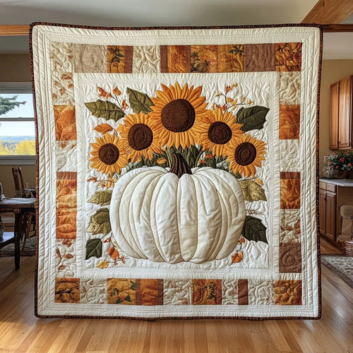 Golden Field Quilt Blanket