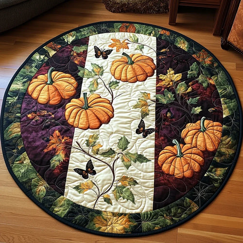 Golden Harvest Quilted Round Mat