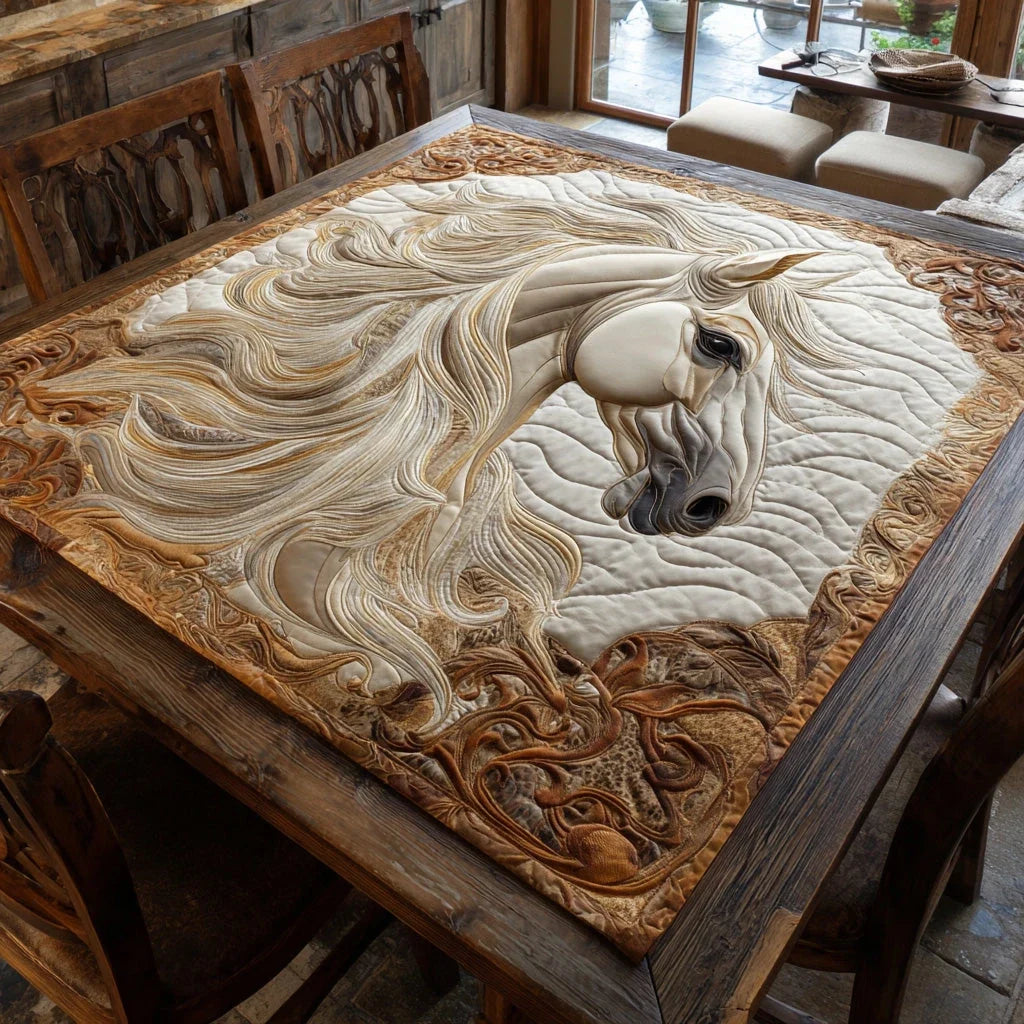 Golden Hoof Quilted Table Topper
