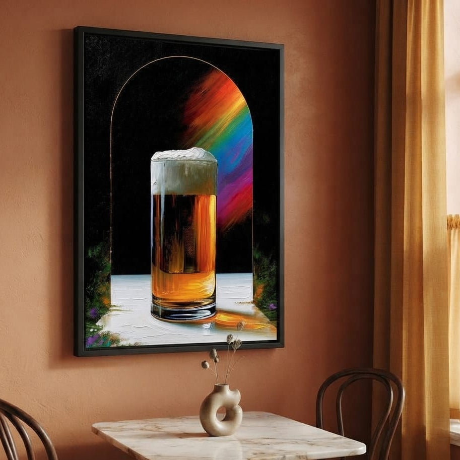 Golden Hour Ritual Beside The Arch Canvas Wall Art