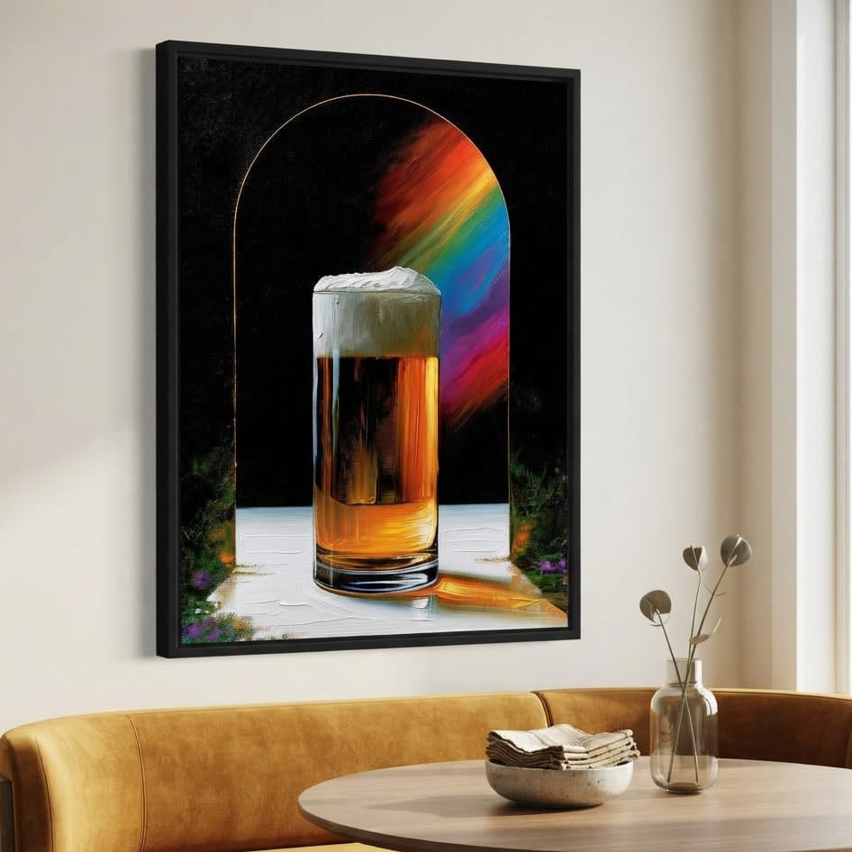 Golden Hour Ritual Beside The Arch Canvas Wall Art