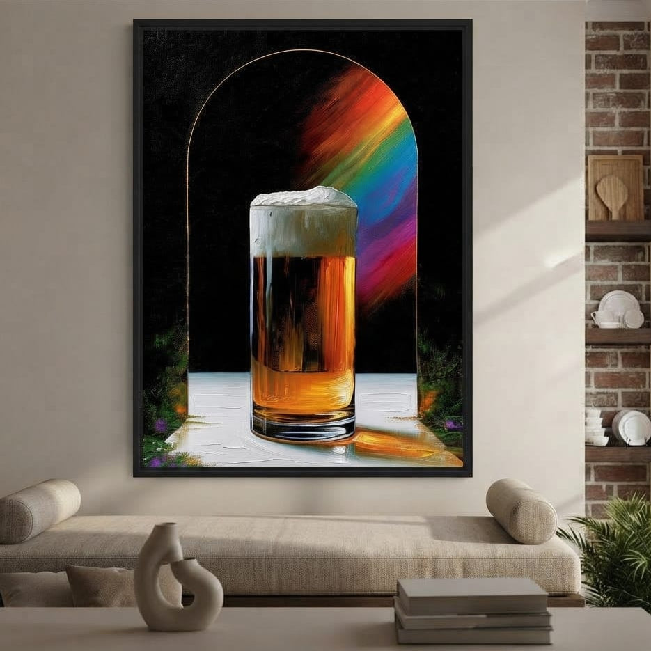 Golden Hour Ritual Beside The Arch Canvas Wall Art