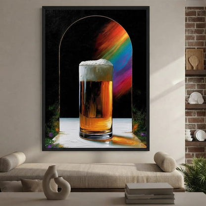 Golden Hour Ritual Beside The Arch Canvas Wall Art