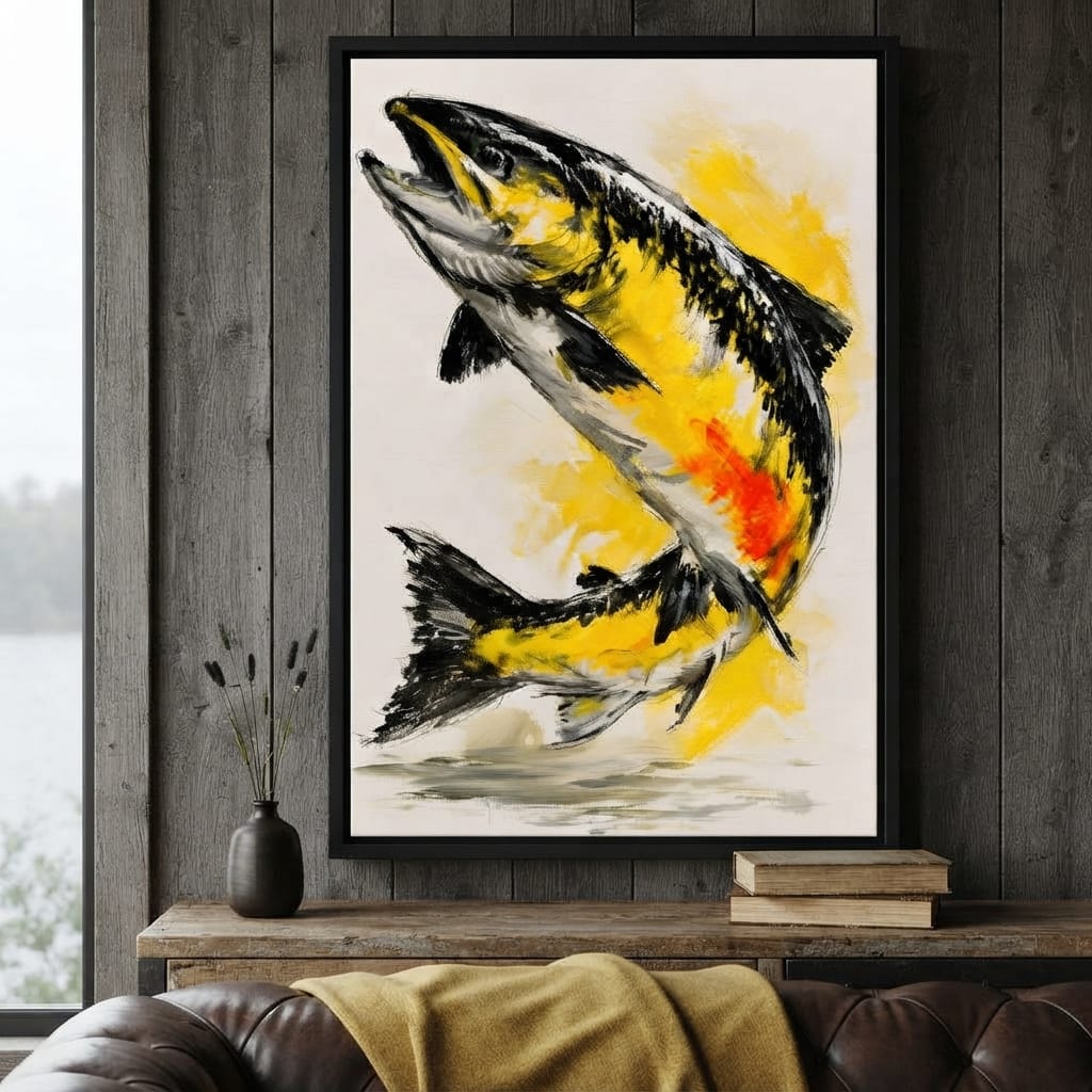 Golden Leap Towards The Morning Sun Canvas Wall Art