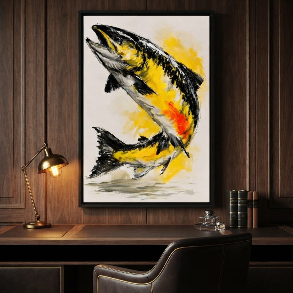 Golden Leap Towards The Morning Sun Canvas Wall Art