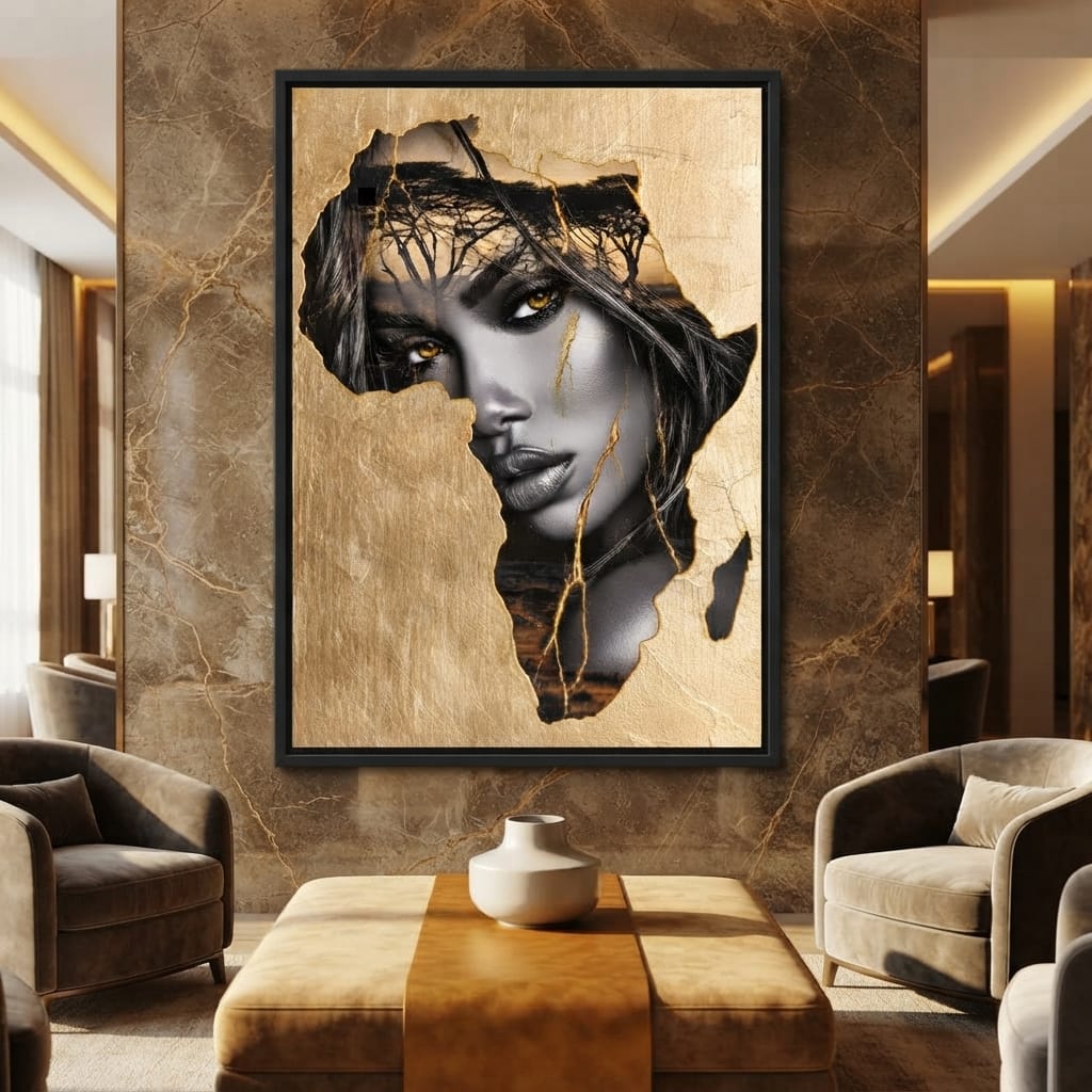 Golden Legacy of the Savannah Soul Canvas Wall Art