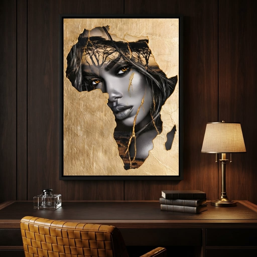 Golden Legacy of the Savannah Soul Canvas Wall Art