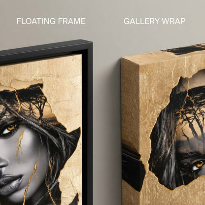 Golden Legacy of the Savannah Soul Canvas Wall Art