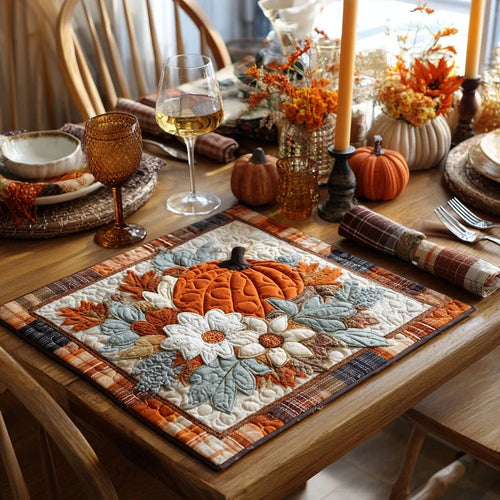 Golden Nest Quilted Table Topper