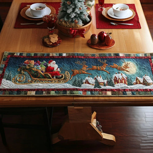 Golden Sky Journey Quilted Table Runner