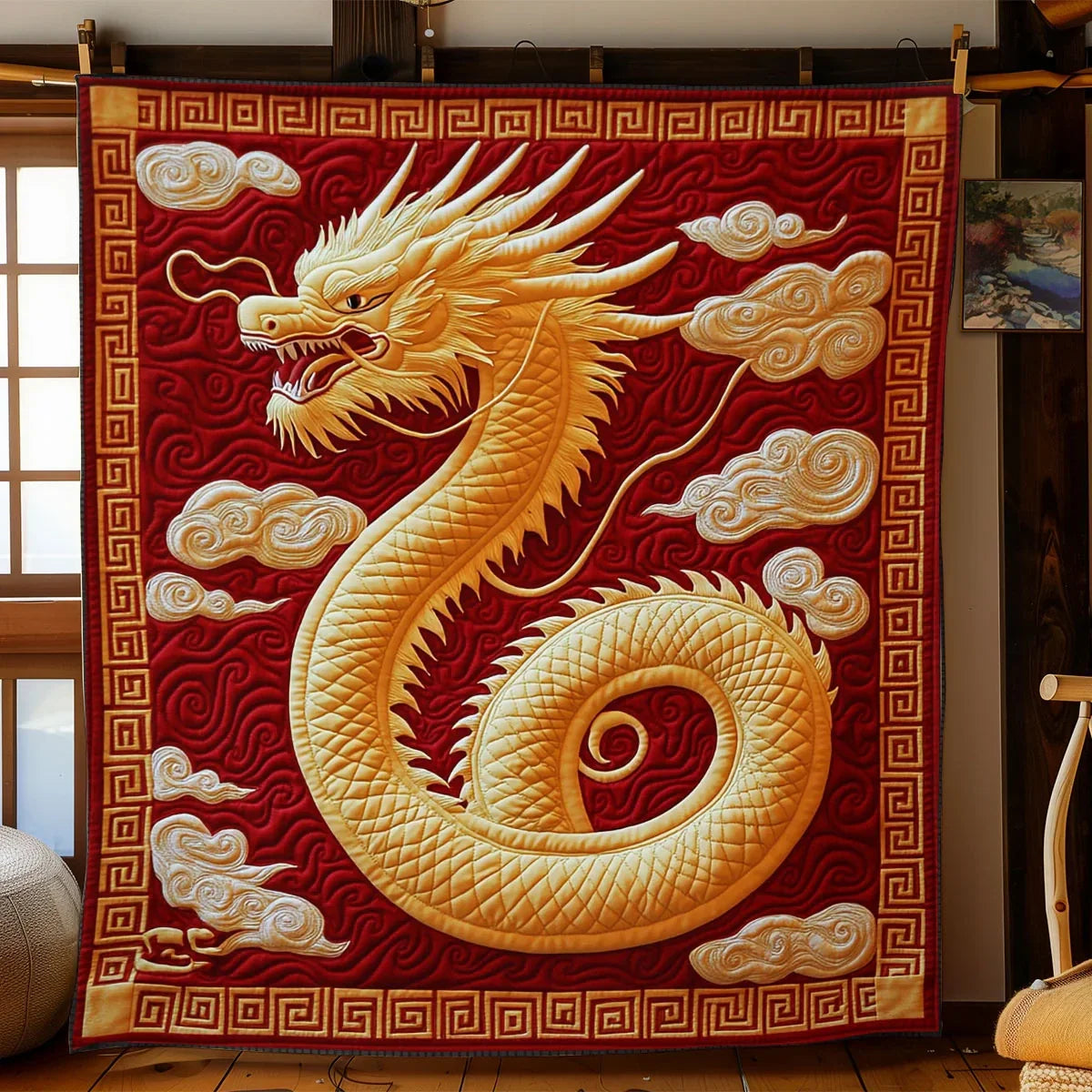 Golden Spirit Quilt Blanket