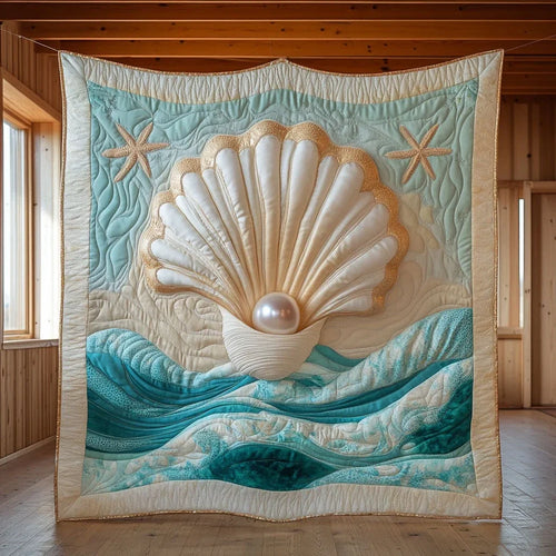 Golden Tide Quilt Blanket