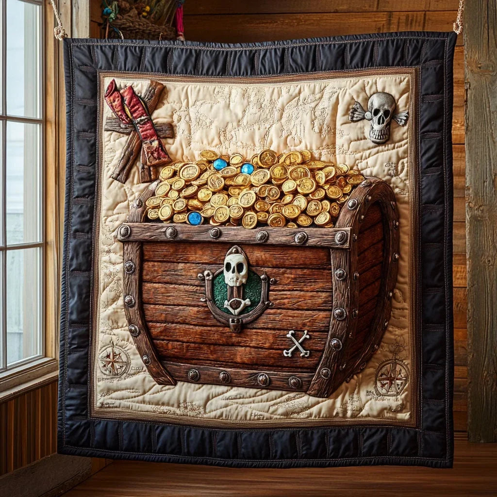 Golden Treasure Quilt Blanket