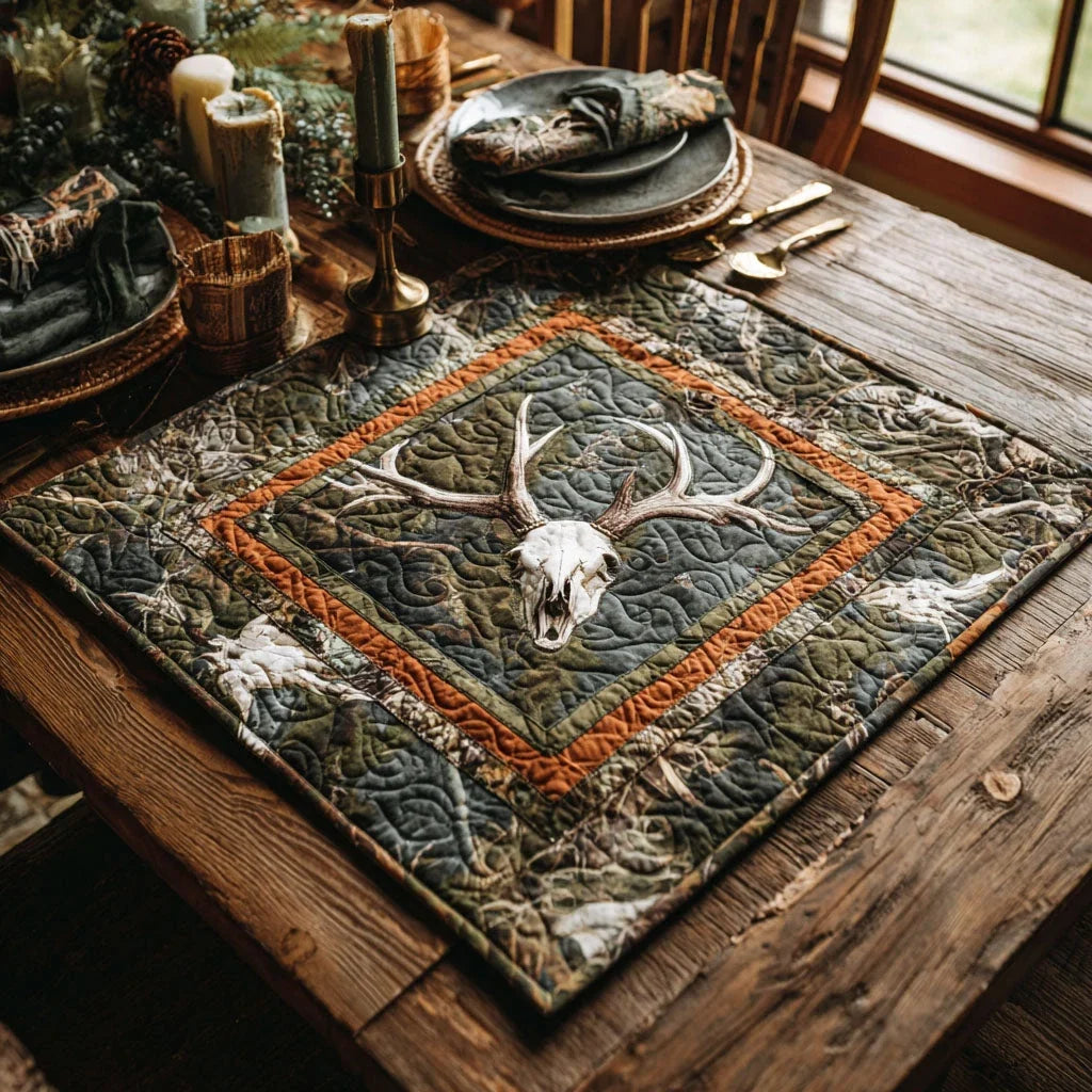 Golden Woods Quilted Table Topper