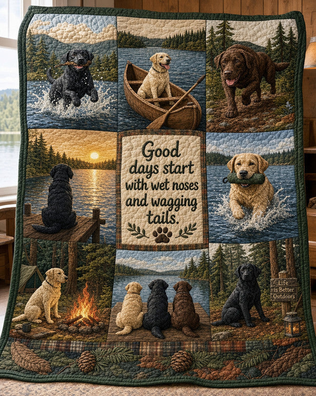 Good Days Quilt Blanket - Quilted Blanket by Wild and Way