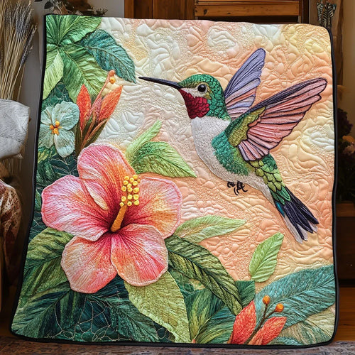 Gorgeous Hummingbird Quilt Blanket