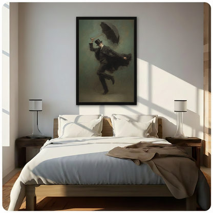 Gothic Gentleman Storm Dance Canvas Wall Art