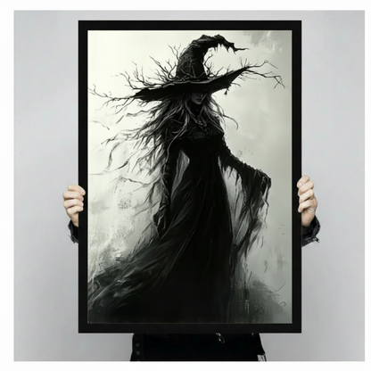 Gothic Witch Dark Fantasy Canvas Art Wall Art