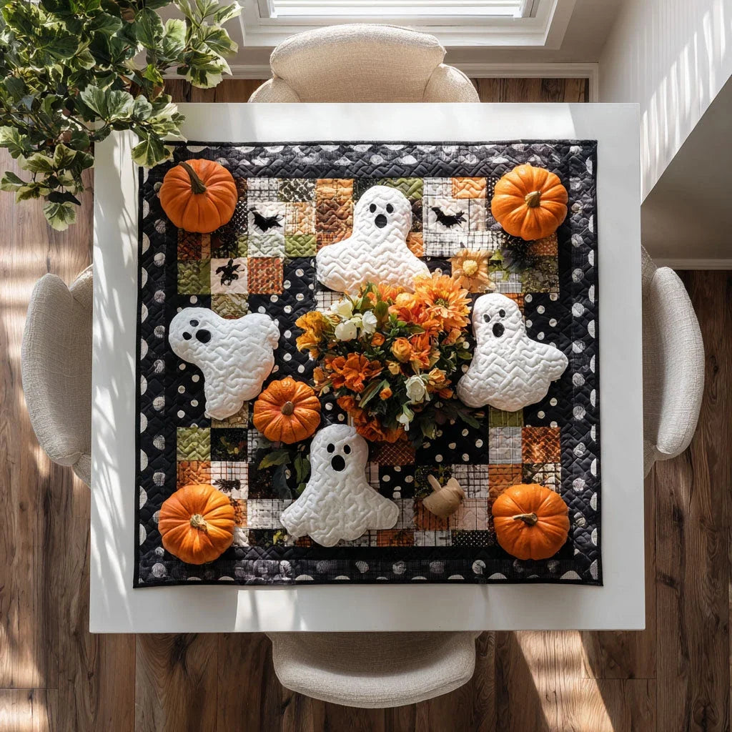 Gourd-geous Night Quilted Table Topper