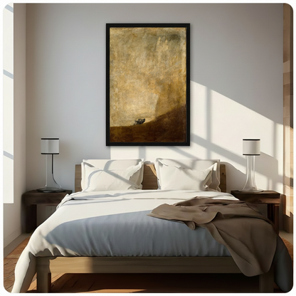 Goya The Dog Romantic Art Canvas Print Wall Art