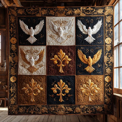 Graceful Dove Quilt Blanket
