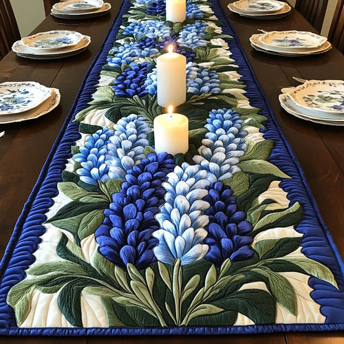Graceful Petals Quilted Table Runner