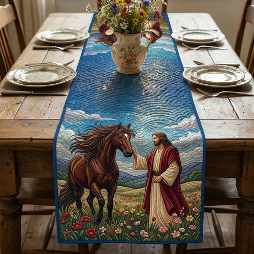 Graceful Presence Quilted Table Runner