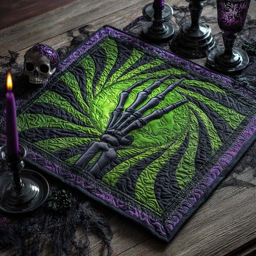 Grasp of Shadows Quilted Table Topper