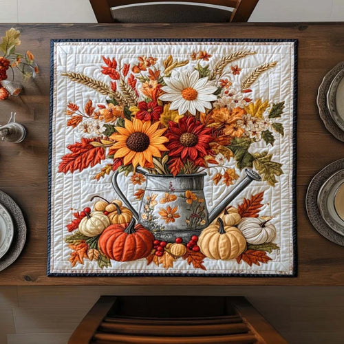 Grateful Fall Days Quilted Table Topper