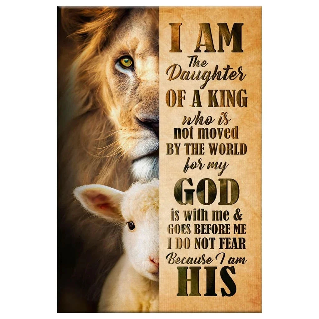 i am the daughter of a king canvas wall art (view 4)