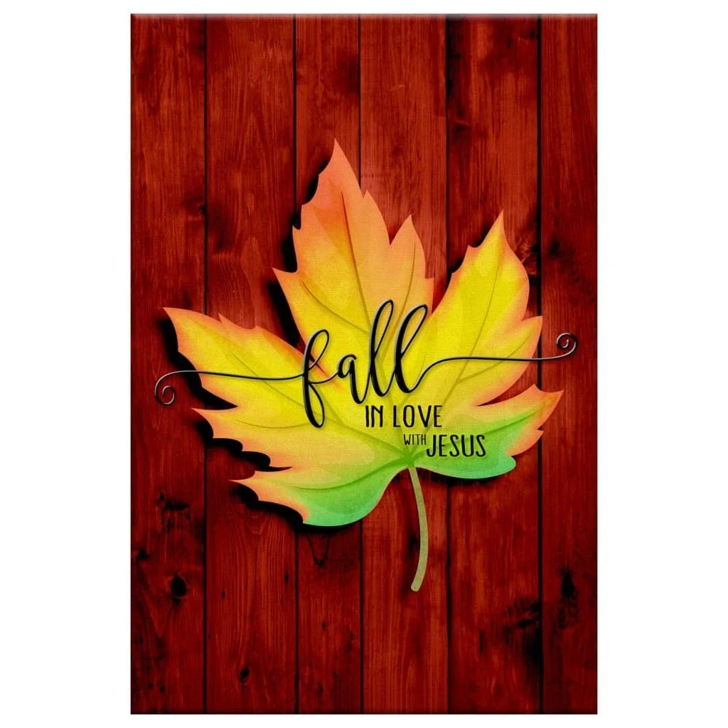 fall in love with jesus wall art canvas print (view 4)