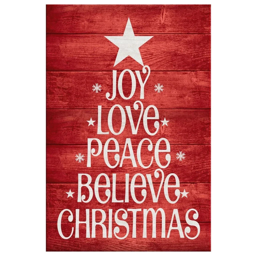 joy love peace believe christmas wall art canvas christian christmas gifts (view 3)