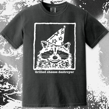 Grilled Cheese Destroyer Raccoon Shirt, funny meme tee gift (view 15)
