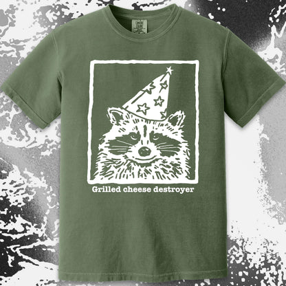 Grilled Cheese Destroyer Raccoon Shirt, funny meme tee gift (view 18)