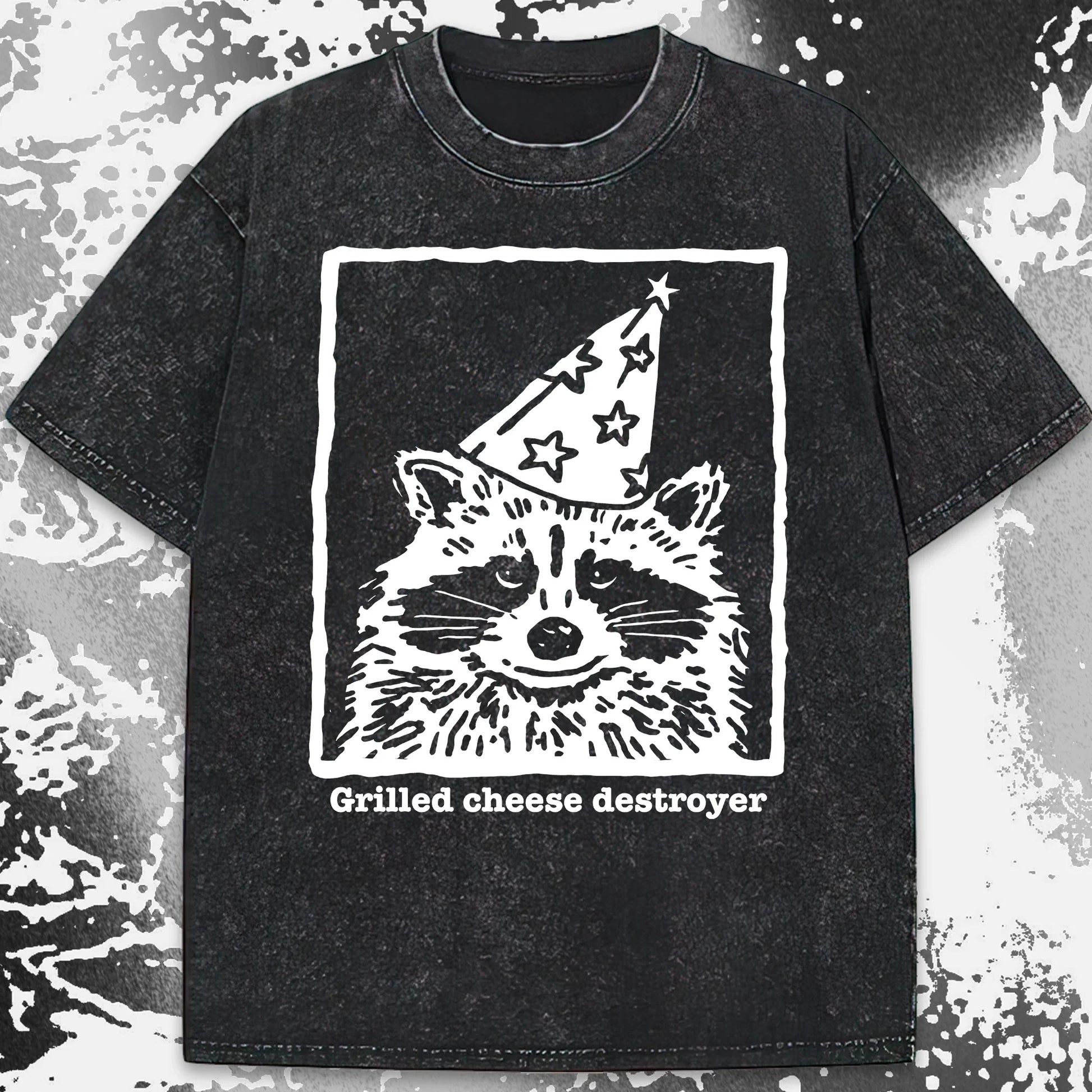 Grilled Cheese Destroyer Raccoon Shirt, funny meme tee gift (view 16)