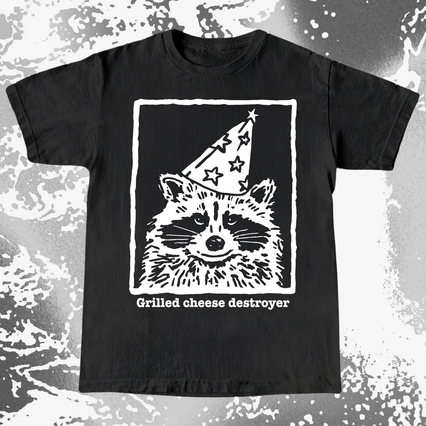Grilled Cheese Destroyer Raccoon Shirt, funny meme tee gift (view 4)