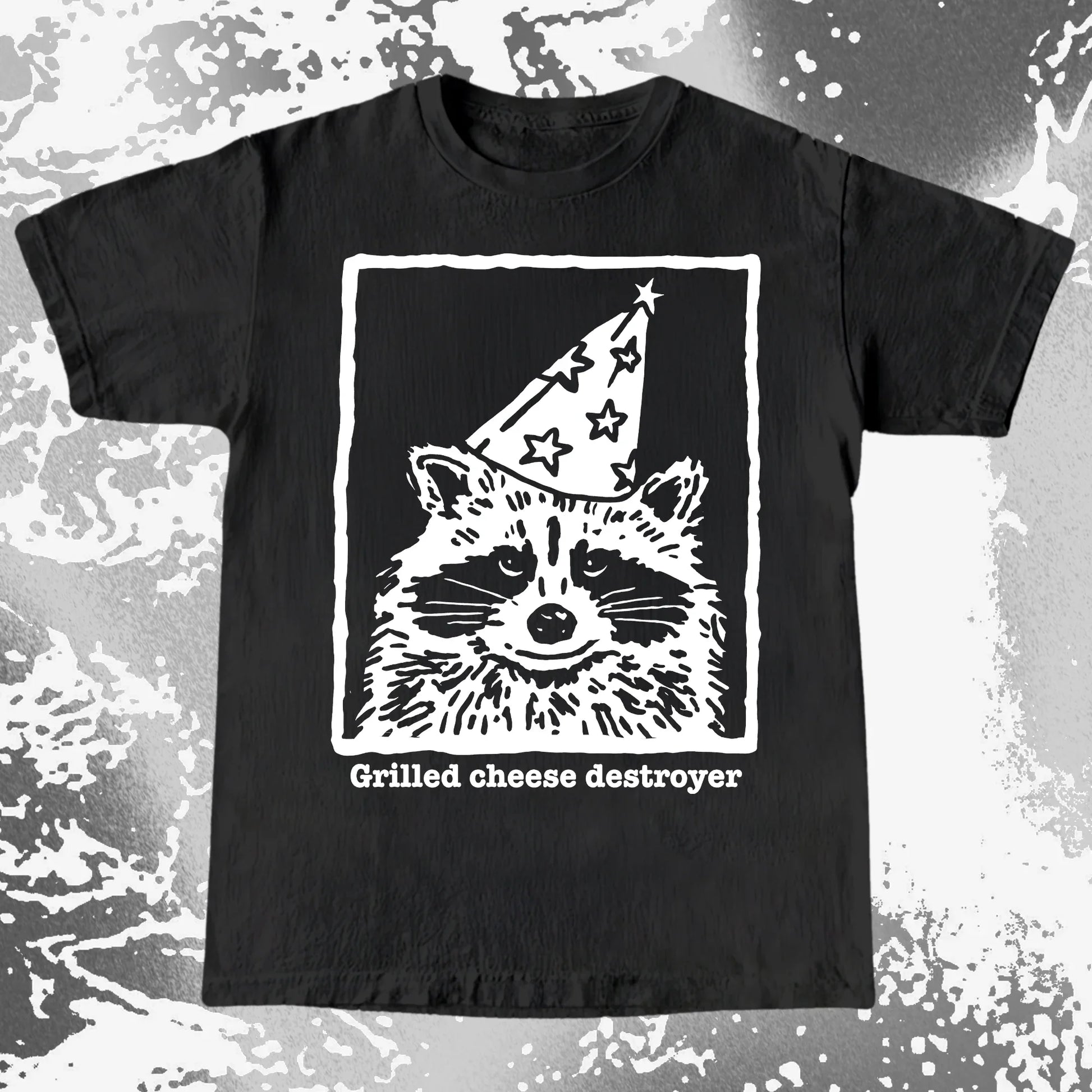 Grilled Cheese Destroyer Raccoon Shirt, funny meme tee gift (view 4)