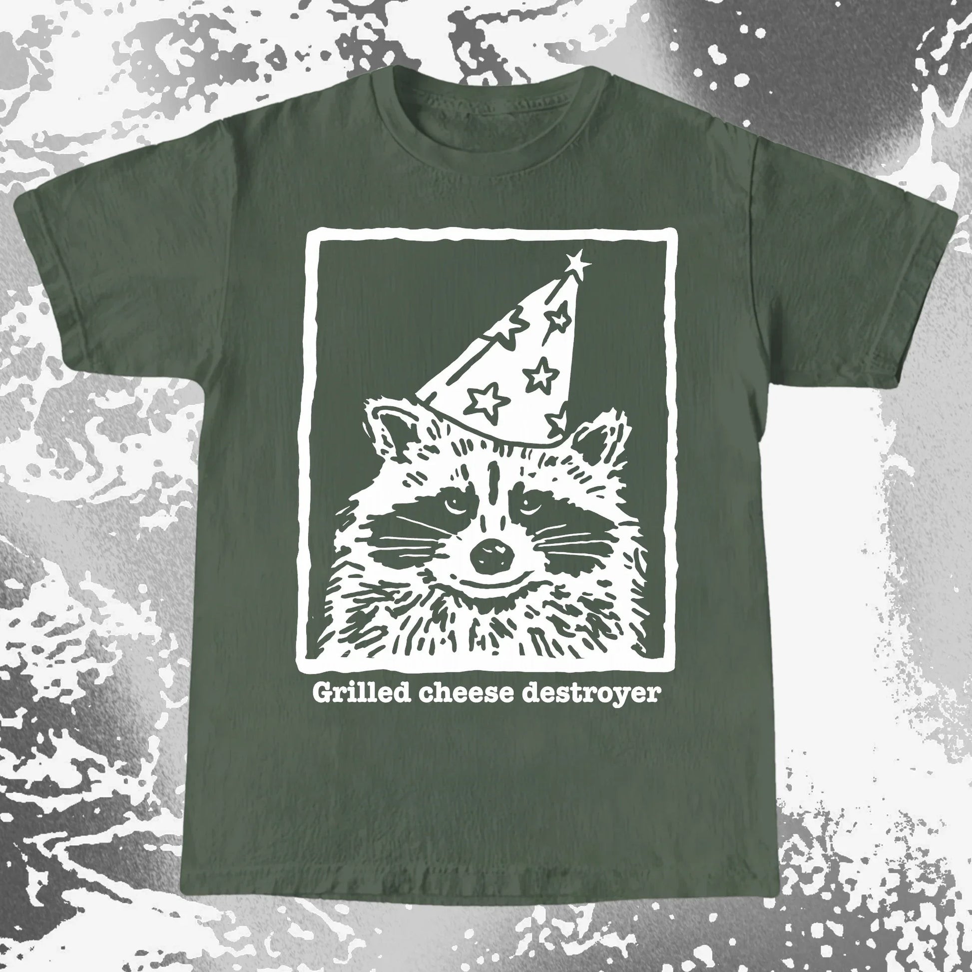 Grilled Cheese Destroyer Raccoon Shirt, funny meme tee gift (view 10)