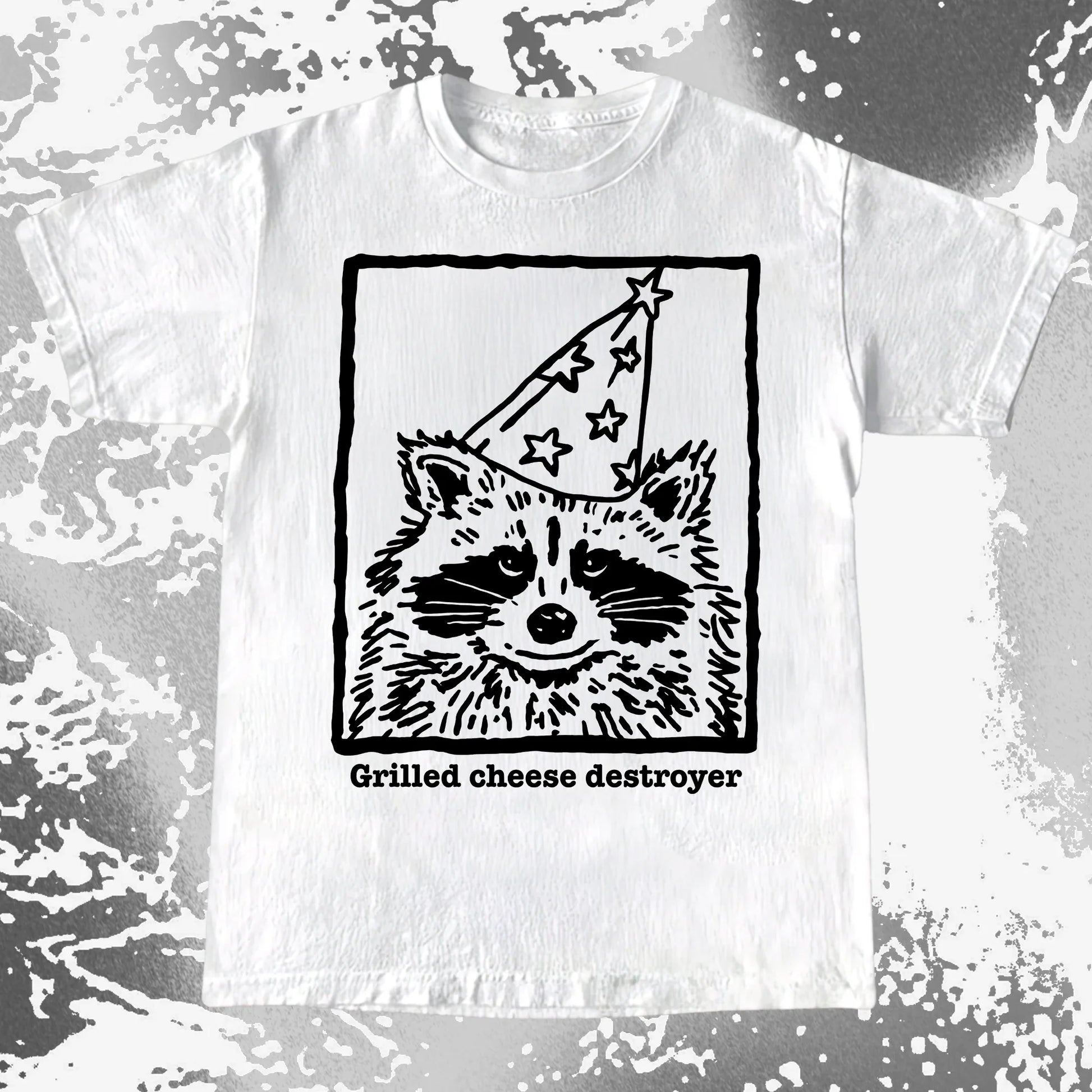Grilled Cheese Destroyer Raccoon Shirt, funny meme tee gift (view 6)