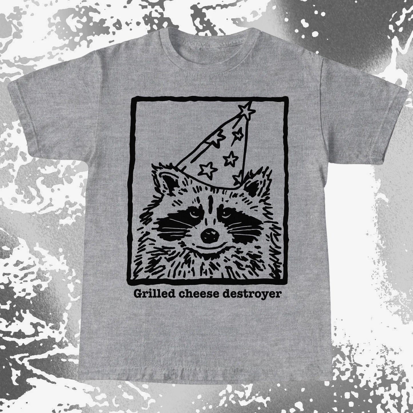 Grilled Cheese Destroyer Raccoon Shirt, funny meme tee gift (view 7)