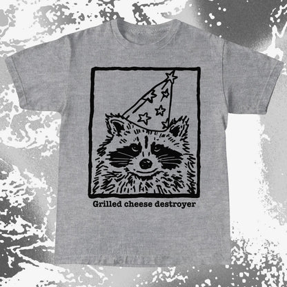 Grilled Cheese Destroyer Raccoon Shirt, funny meme tee gift (view 7)