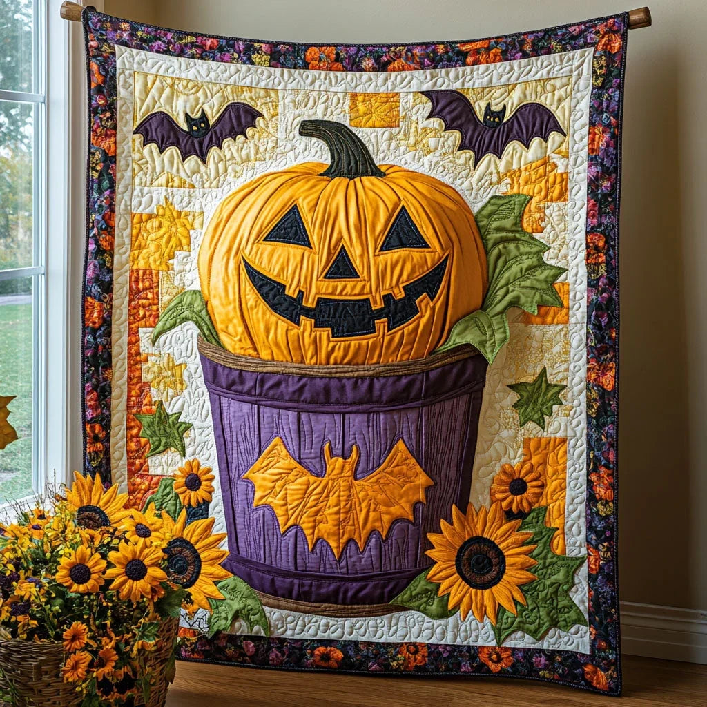 Grinning Bloom Quilt Blanket