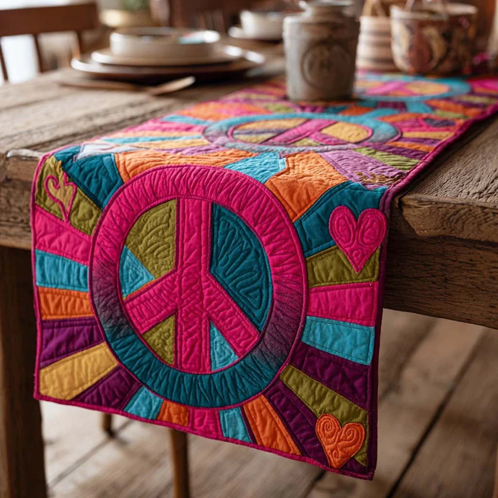 Groovy Glow Quilted Table Runner