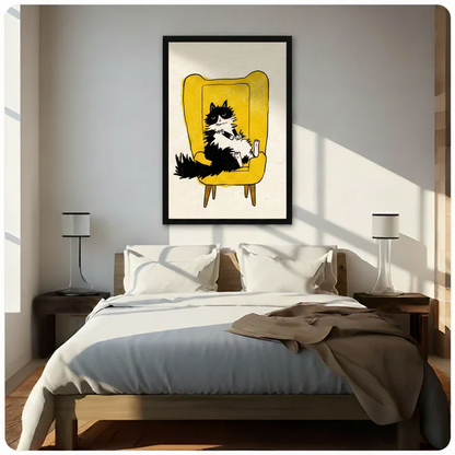 Grumpy Cat Canvas Art | Funny Cat Wall Decor Wall Art