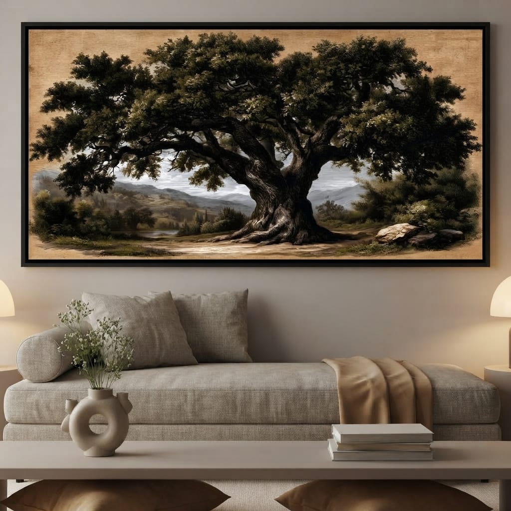 Guardian of the Ancient Hollow Canvas Wall Art