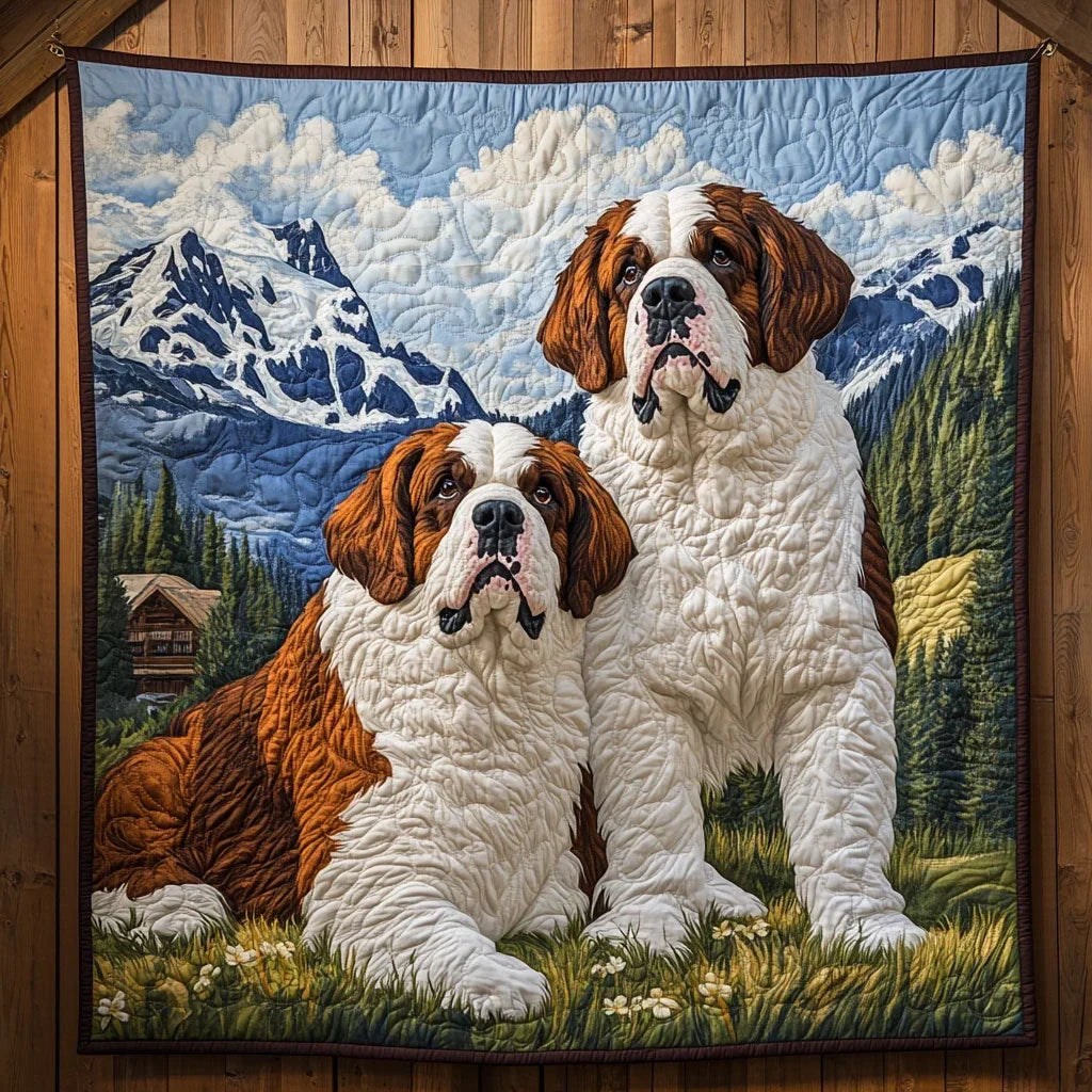 Guardians Of The Peaks Quilt Blanket