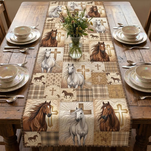 Guided Light Quilted Table Runner