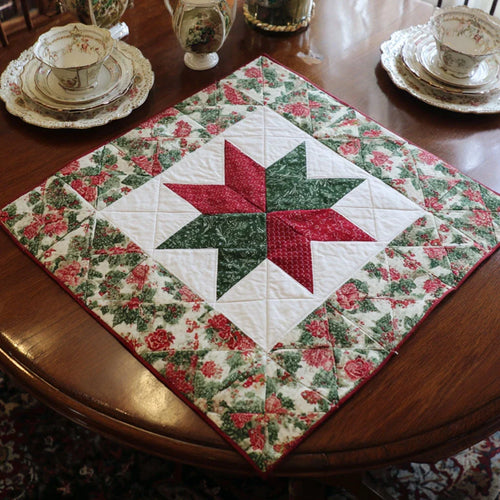 Guiding Star Quilted Table Topper