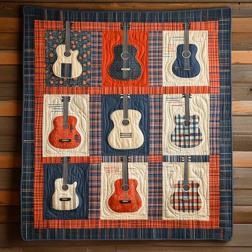 Guitar Lover Quilt Blanket